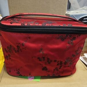 Elegant Red Floral Women's Bag